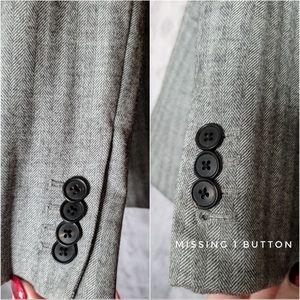 Veronica Beard Adair peak lapel jacket in Gray